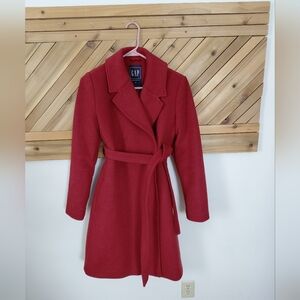 Gap Maternity Wool/polyester Size XS Rust Colored Coat
